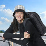 Maxbell Women Biking Bucket Hat Breathable Fishing Hat for Bicycling Cycling Fishing Black