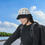 Maxbell Women Biking Bucket Hat Breathable Fishing Hat for Bicycling Cycling Fishing Black