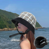 Maxbell Women Biking Bucket Hat Breathable Fishing Hat for Bicycling Cycling Fishing Black