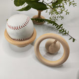 Maxbell Maxbell 2x Baseball Display Stand Portable Small for Tables Collections Centerpieces