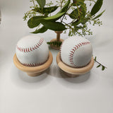 Maxbell Maxbell 2x Baseball Display Stand Portable Small for Tables Collections Centerpieces