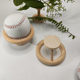 Maxbell Maxbell 2x Baseball Display Stand Portable Small for Tables Collections Centerpieces