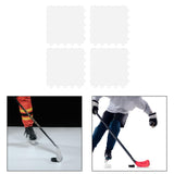Maxbell 2x4 Pieces Ice Hockey Board PETG Sports Training Tool Smooth Surface Hockey Pad