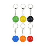 Maxbell Maxbell 6Pcs Ball Keychains Key Chains Bag Pendant Car Keyring for Birthday Backpack