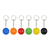 Maxbell Maxbell 6Pcs Ball Keychains Key Chains Bag Pendant Car Keyring for Birthday Backpack