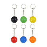 Maxbell Maxbell 6Pcs Ball Keychains Key Chains Bag Pendant Car Keyring for Birthday Backpack
