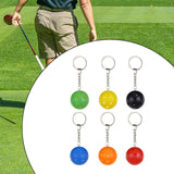 Maxbell Maxbell 6Pcs Ball Keychains Key Chains Bag Pendant Car Keyring for Birthday Backpack