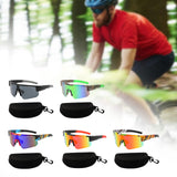 Maxbell Maxbell Cycling Glasses Portable Eyewear Sports Sunglasses for Outdoor Hiking Riding Black Gray