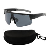 Maxbell Maxbell Cycling Glasses Portable Eyewear Sports Sunglasses for Outdoor Hiking Riding Black Gray