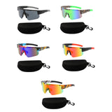 Maxbell Maxbell Cycling Glasses Portable Eyewear Sports Sunglasses for Outdoor Hiking Riding Black Gray