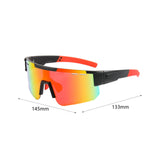 Maxbell Maxbell Cycling Glasses Portable Eyewear Sports Sunglasses for Outdoor Hiking Riding Black Red