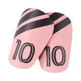 Maxbell Maxbell 1 Pair Soccer Shin Guards Exercise Training Protective Pads for Men Kid Girl pink black and XS