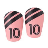 Maxbell Maxbell 1 Pair Soccer Shin Guards Exercise Training Protective Pads for Men Kid Girl pink black and XS