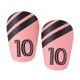 Maxbell Maxbell 1 Pair Soccer Shin Guards Exercise Training Protective Pads for Men Kid Girl pink black and XS
