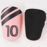 Maxbell Maxbell 1 Pair Soccer Shin Guards Exercise Training Protective Pads for Men Kid Girl pink black and XS