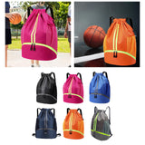 Maxbell Maxbell Drawstring Backpack Daypack Sturdy Basketball Bag for Hiking Travel Climbing Black