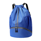 Maxbell Maxbell Drawstring Backpack Daypack Sturdy Basketball Bag for Hiking Travel Climbing Blue