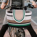 Maxbell Maxbell Bike Basket Detachable Bicycle Front Basket for Picnic Cycling Mountain Bike Green