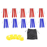 Maxbell Maxbell Flag Football Belts with Flags Equipment Waist Flag for Adults Outdoor Match 10 Belts