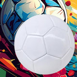 Maxbell Maxbell White Soccer Ball Game Training Ball Football for Boys and Girls Competition Size 5