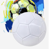 Maxbell Maxbell White Soccer Ball Game Training Ball Football for Boys and Girls Competition Size 5