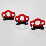 Maxbell Maxbell 3 Pieces Resistance Band Door Anchors for Resistance Bands Closed Loop Bands Red Black