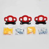 Maxbell Maxbell 3 Pieces Resistance Band Door Anchors for Resistance Bands Closed Loop Bands Red Black
