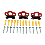 Maxbell Maxbell 3 Pieces Resistance Band Door Anchors for Resistance Bands Closed Loop Bands Red Black