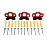 Maxbell Maxbell 3 Pieces Resistance Band Door Anchors for Resistance Bands Closed Loop Bands Red Black