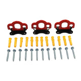 Maxbell Maxbell 3 Pieces Resistance Band Door Anchors for Resistance Bands Closed Loop Bands Red Black
