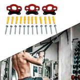Maxbell Maxbell 3 Pieces Resistance Band Door Anchors for Resistance Bands Closed Loop Bands Red Black