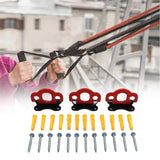 Maxbell Maxbell 3 Pieces Resistance Band Door Anchors for Resistance Bands Closed Loop Bands Red Black