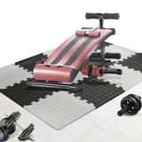 Maxbell Maxbell Floor Padding over Carpet Fitness Floor Tiles for Entertainment Activity Gym Gray