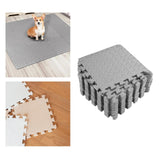 Maxbell Maxbell Floor Padding over Carpet Fitness Floor Tiles for Entertainment Activity Gym Gray