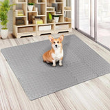 Maxbell Maxbell Floor Padding over Carpet Fitness Floor Tiles for Entertainment Activity Gym Gray