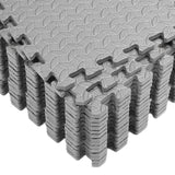 Maxbell Maxbell Floor Padding over Carpet Fitness Floor Tiles for Entertainment Activity Gym Gray