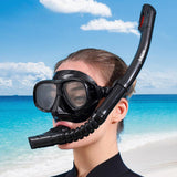 Maxbell Maxbell Nearsighted Snorkel Set Diving Mask Swim Goggles for Scuba Diving Underwater Nearsighted 5.0D