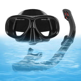 Maxbell Nearsighted Snorkel Set Diving Mask Swim Goggles for Scuba Diving Underwater Nearsighted 5.0D