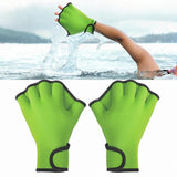 Maxbell Maxbell Webbed Swimming Gloves Aquatic Gloves for Water Aerobic Swim Training Diving L Green