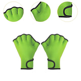 Maxbell Maxbell Webbed Swimming Gloves Aquatic Gloves for Water Aerobic Swim Training Diving L Green