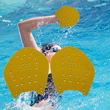 Maxbell Maxbell Swim Paddles Hand Water Sports PP Silicone Indoor Swim Training Hand Paddles Yellow L