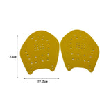 Maxbell Maxbell Swim Paddles Hand Water Sports PP Silicone Indoor Swim Training Hand Paddles Yellow L