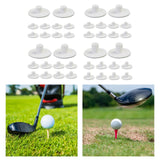 Maxbell Maxbell 10 Pieces Golf Tees Holders for Golf Hitting Mats Driving Range Mat Training 5.5cmx5.5cmx1.8cm White