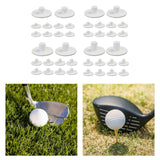 Maxbell Maxbell 10 Pieces Golf Tees Holders for Golf Hitting Mats Driving Range Mat Training 5.5cmx5.5cmx1.8cm White