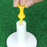 Maxbell Maxbell 10 Pieces Golf Tees Holders for Golf Hitting Mats Driving Range Mat Training 5.5cmx5.5cmx1.8cm White