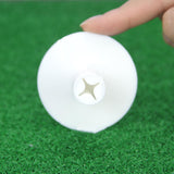 Maxbell Maxbell 10 Pieces Golf Tees Holders for Golf Hitting Mats Driving Range Mat Training 5.5cmx5.5cmx1.8cm White