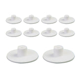 Maxbell Maxbell 10 Pieces Golf Tees Holders for Golf Hitting Mats Driving Range Mat Training 5.5cmx5.5cmx1.8cm White