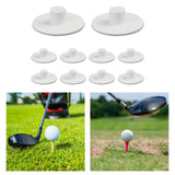 Maxbell Maxbell 10 Pieces Golf Tees Holders for Golf Hitting Mats Driving Range Mat Training 5.5cmx5.5cmx1.8cm White