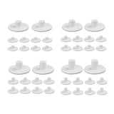 Maxbell Maxbell 10 Pieces Golf Tees Holders for Golf Hitting Mats Driving Range Mat Training 5.5cmx5.5cmx1.8cm White