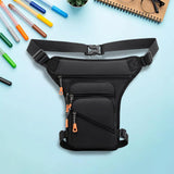 Maxbell 2xMen Waist Belt Bag Costume Multifunctional Fishing Shoulder Bag Leg Bag Black
